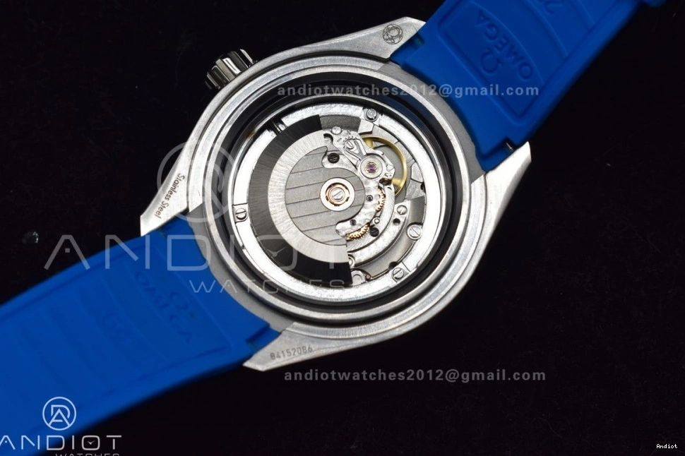 Ultra Blue 1:1 Ceramic 6000M Rubber Black Black SS Seamaster Dial TF Strap Best A2824 Bezel Deep Edition on 1218